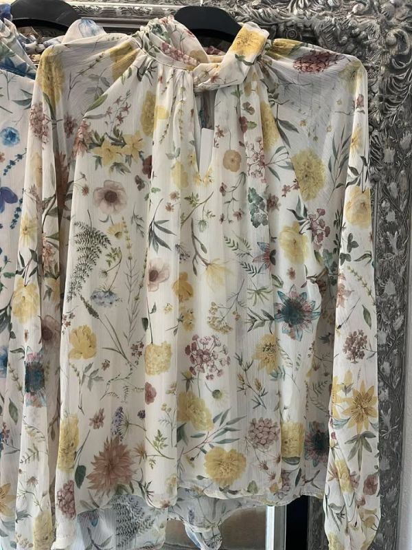 Lovika flower bluse 13758 gul