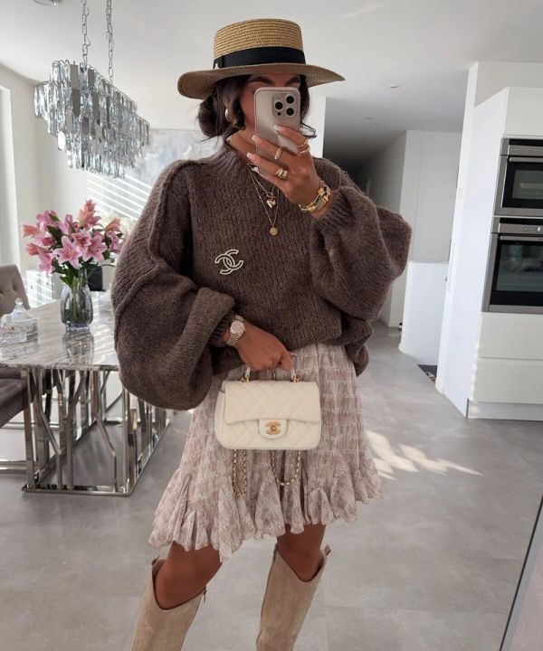 Estee brown Rock skirt 6356 print