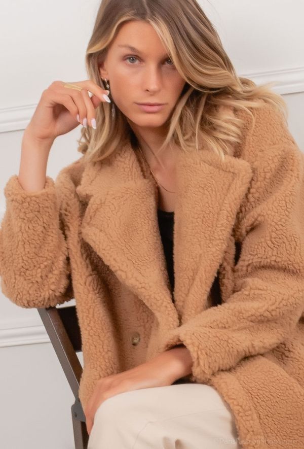 New Lolo teddy coat 39B camel