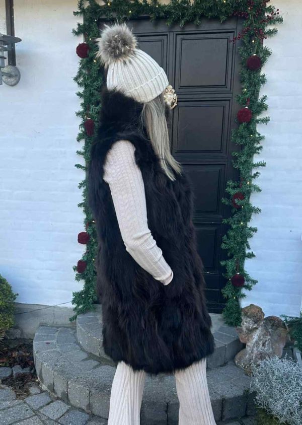 By Baunbaek pelsvest uden hætte 30691 Choko