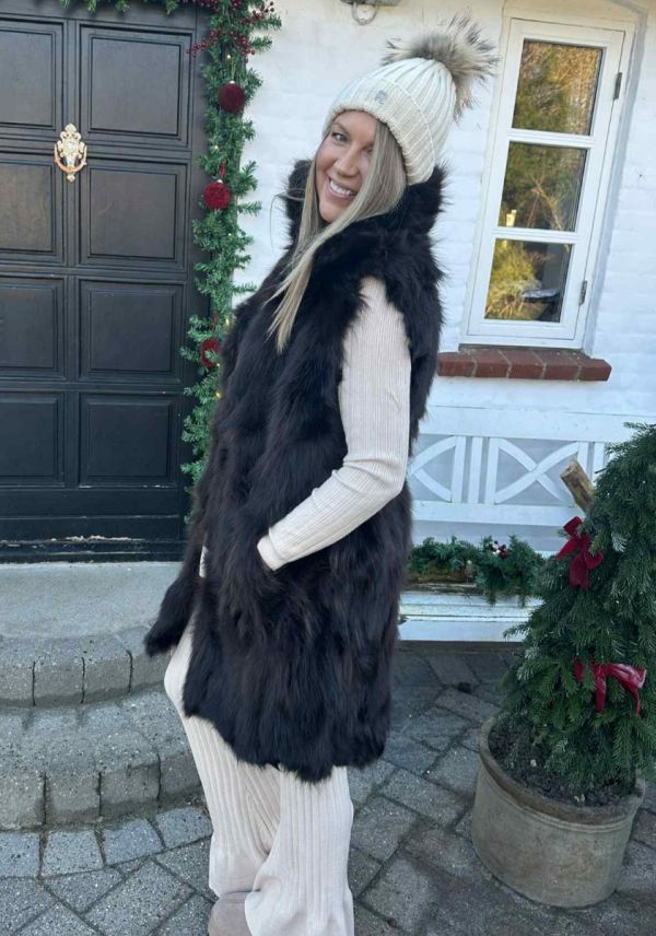 By Baunbaek pelsvest uden hætte 30691 Choko