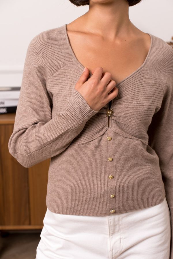 Kilky Sun bluse 1786 taupe