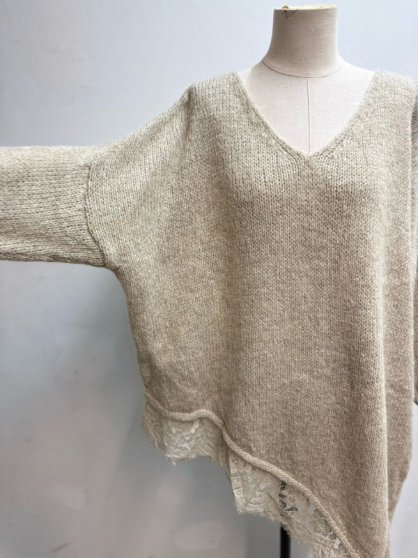 Farfella skrå strik med blonde Flere farver