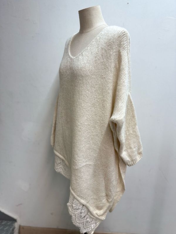 Farfella skrå strik med blonde Flere farver