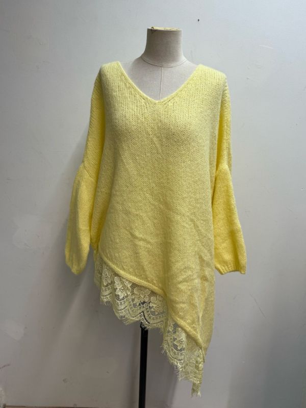 Farfella skrå strik med blonde Flere farver