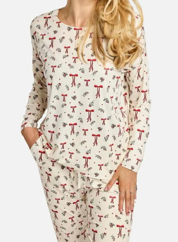 Liberte Alma LS Top 9504 RED BOW CREME