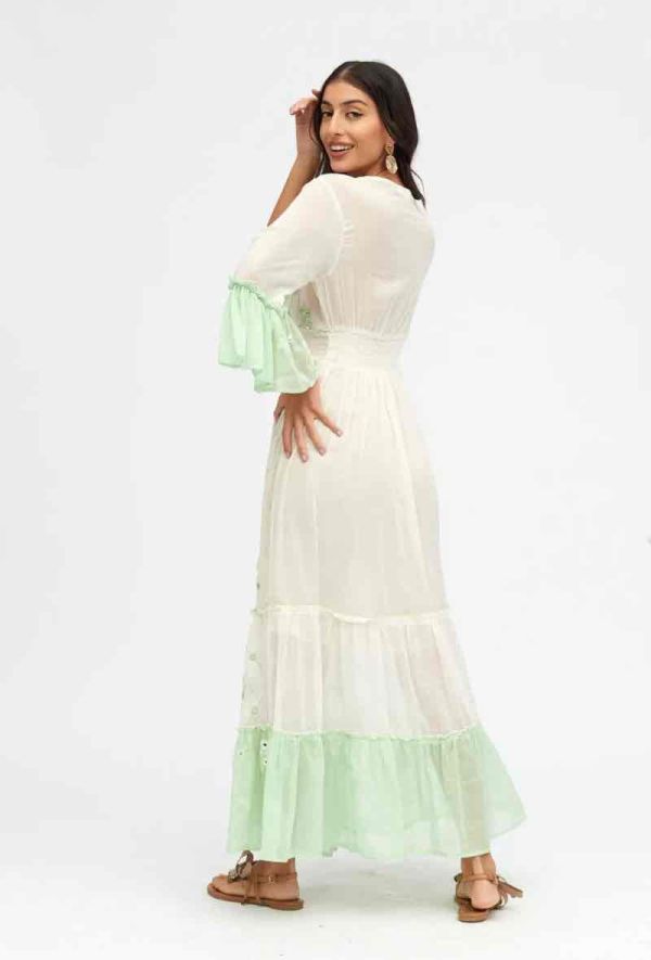 Bellerina Lang Boho Dress light green