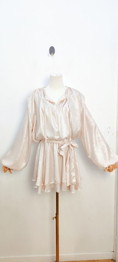 Bellavie shiny kjole 1610 creme