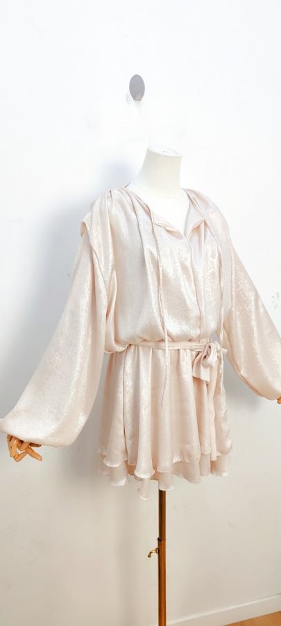 Bellavie shiny kjole 1610 creme