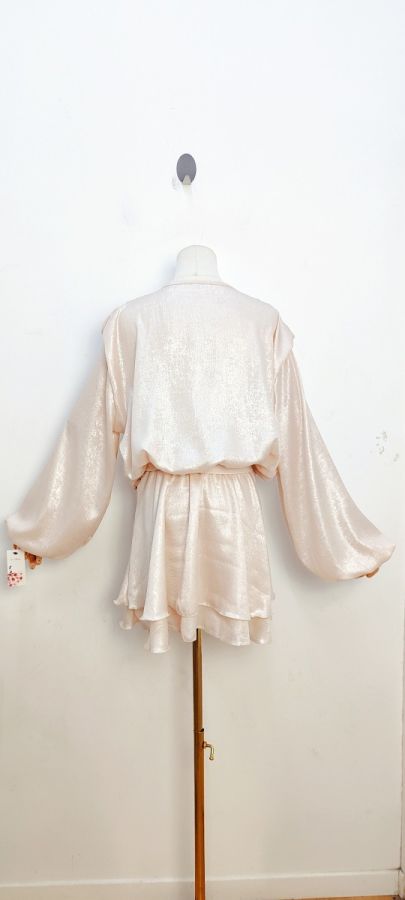 Bellavie shiny kjole 1610 creme