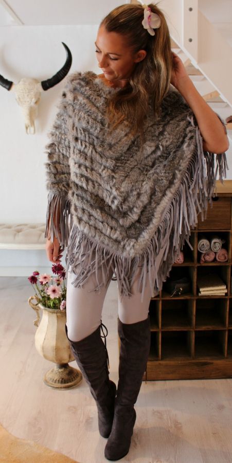 Anamaria poncho 30659 grå