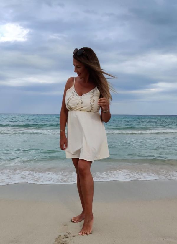 Phanie Mode strop top 513 beige