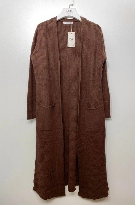 M&D Fashion lang strik cardigan 521 Flere farver