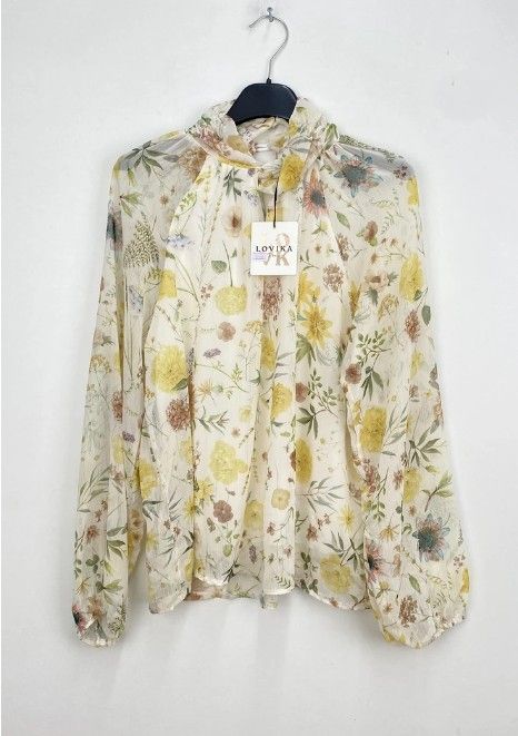Lovika flower bluse 13758 gul