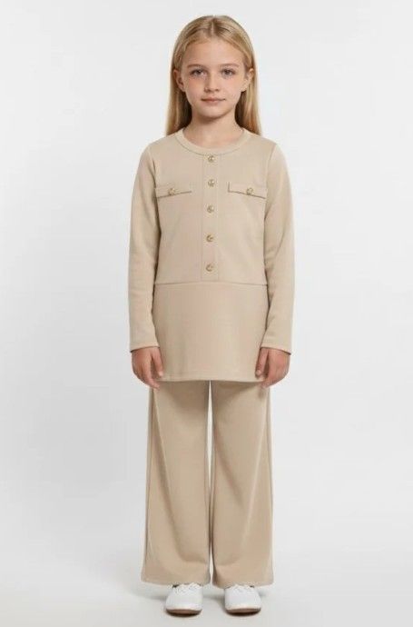 Chic Cool 2 delt Fancy sæt 101 beige