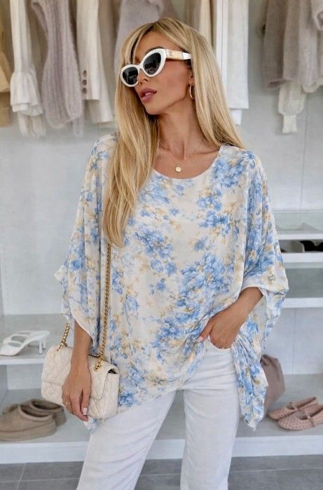 Issyma tunika bluse i flower 89912 flere farver