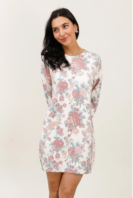 Unigirl tunika kjole med blomster print Rose