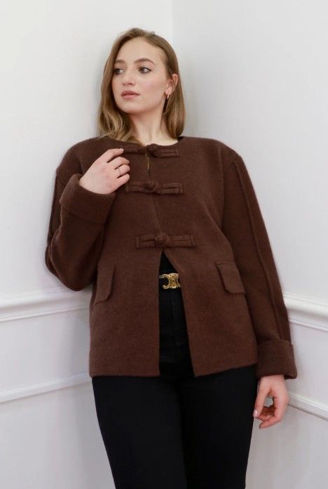 Esther H Knit cardigan 9199 brun