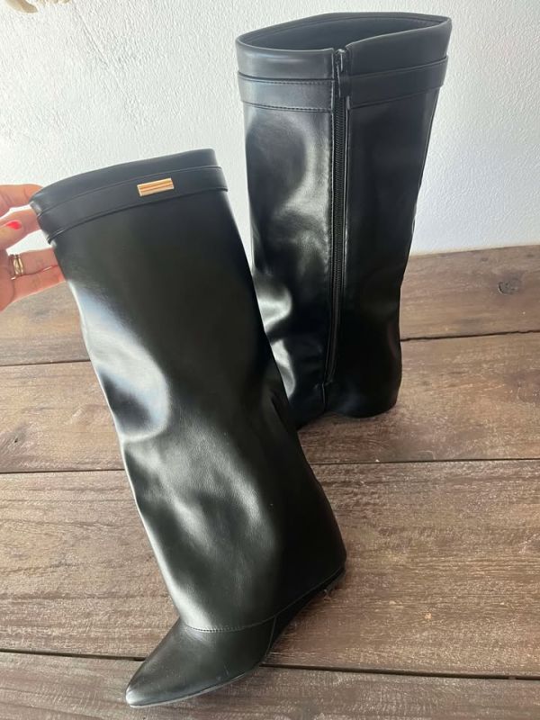 Marquiiz Støvler med kilehæl 9623 sort