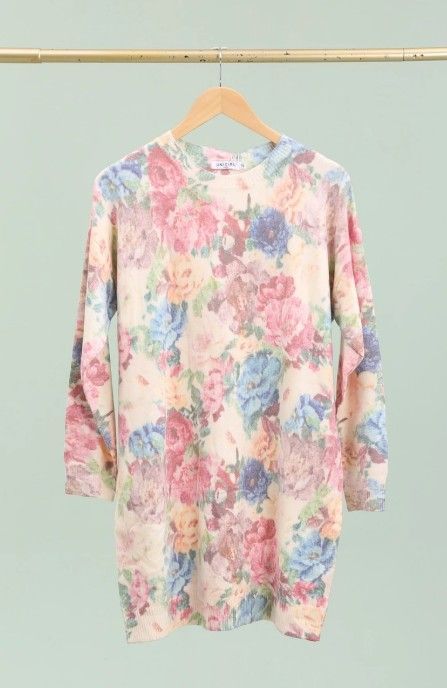 Unigirl tunika kjole med blomster print Peony