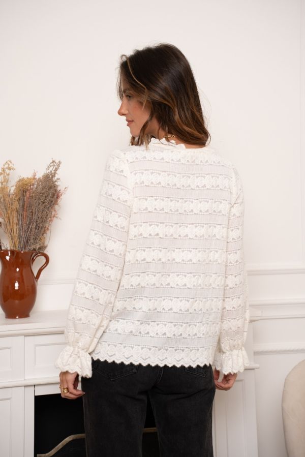 Kilky Blonde skjorte 3224 creme