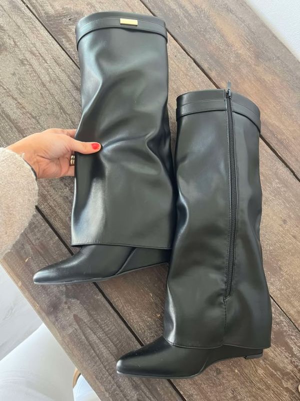 Marquiiz Støvler med kilehæl 9623 sort