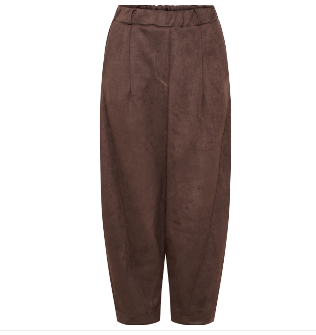 Marta De Chateau - bukser i ruskinds look 16635 moro