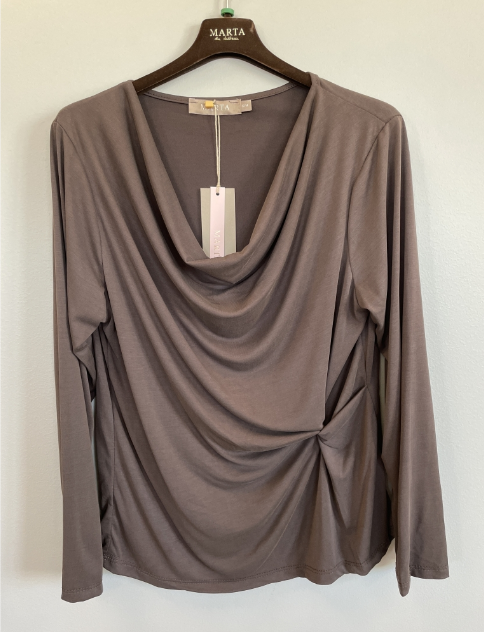 Marta De Chateau - bluse med vandfald 7988 moro